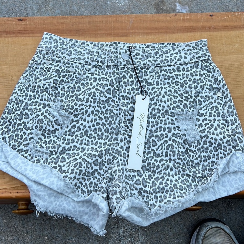 Cheetah print shorts